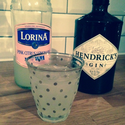 Hendericks Gin & Pink Lemonade Mixer