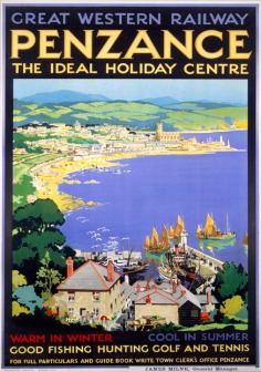 Penzance, The Ideal Holiday Centre, Cornwall. GWR Vintage Travel