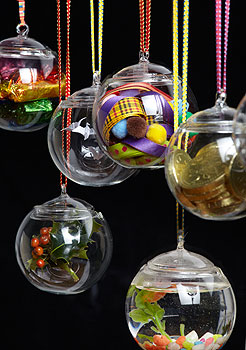 Re Glass Bauble decoration with lid
